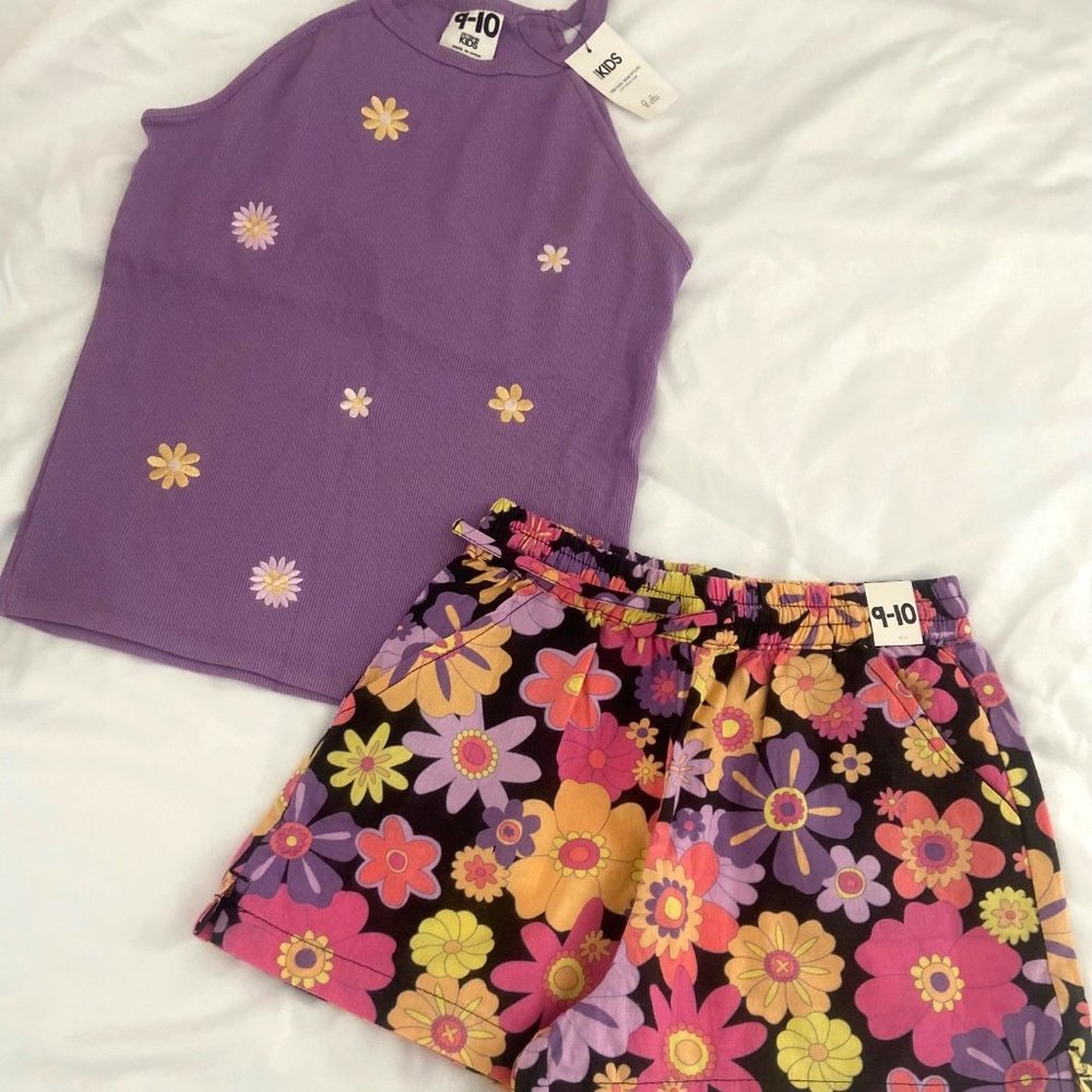 New! Cotton-On Shorts and Tanktop (Size 9-10)